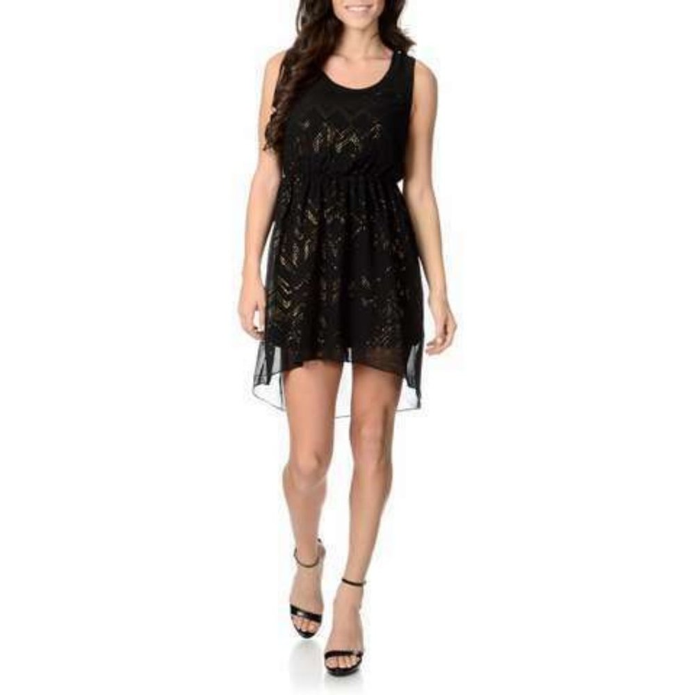 Olive & Oak Women's Black Sleeveless Dress Msrp $148.00